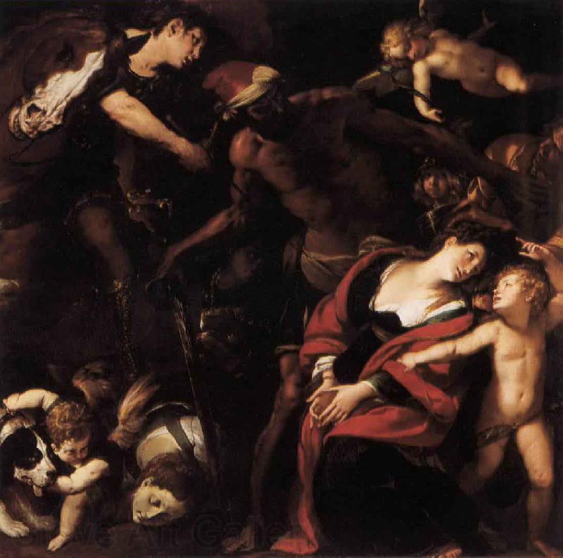 Giulio Cesare Procaccini Matyrdom of St Rufina and St Seconda Spain oil painting art